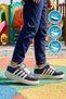 Navy Blue Beige Velcro Lightweight Flexible Boys' Sports Shoes 754 F - 3
