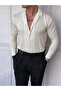 Slim Fit 100% Cotton Knit Fabric Shirt - 2
