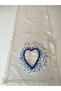 100% Handmade Embroidered Vintage Laced Natural Linen Fabric Heart Themed 30X90 cm Runner - 4