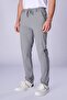 Men's Elastic Waist Flat-Leg Lycra Jogger Pants with Side Pockets