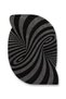 Sdt Black Swirl Patterned Modern Woven Base Decorative Carpet Sdt938 - 3