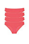 4 Pieces Super Eco Set Lycra Women's Slip Panties Red