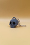 Knitted Patterned Skull Keychain (Plastic)