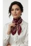 Unisex Burgundy Shawl Patterned Bandana |   Daily Hair Accessory, Neck Gaiter, and Outdoor Scarf - 3