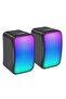 FS-71 USB Powered Computer Speakers with RGB LED Lights - 3