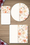 Glass Presentation Serving Plate 3-Piece Mixed Set with Flower & Points Pattern