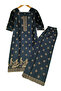 Black Rayon Cotton Salwar Kameez Set - HRT5964 | Black - 2