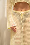 Forio Yellow Knitwear Crop Skirt Set - 7