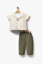 Boy's Knitted Knitwear Shirt 3-Piece Summer Set 3713 Smr - 2