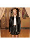 Keinxdesa Black Unisex Leather Shorts