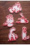 Simon's Cat 5-Piece Cat Figure Set - 3D Printed Durable Keychain & Bag Accessory