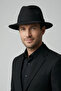 Men's Black Fedora Hat |   Classic Suit and Casual Style Fedora Hat - 3
