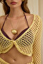 Rubina Yellow Knitwear Crop Skirt Set - 7
