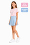 Burç 41805-26 Girl's 2-Piece Set with Shorts and Pleated Skirt, Comfortable Fit, Daily School Outfit - 4