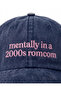 قبعة بيسبول مطرزة قابلة للغسل بتصميم "Mentally in a 2000s romcom" / قبعة بيسبول مطرزة قابلة للغسل بتصميم "Mentally in a 2000s romcom" - 3