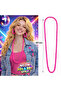 Neon Pink Bead Necklace 80 cm – Retro 80S 90S Party Accessory