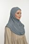 Practical Hijab Sandy Shawl - Ready-To-Wear Turban Hijab Scarf Prayer Cover-Grey - 3