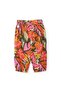 Girl's Tropical Floral Patterned Elastic Waist Comfortable Cut Pants 2-8 Years Mix