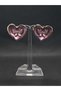 Heart and Butterfly Figured Love Themed Purple Enamel Women's Steel Titanium Earrings Summer Stylish Style New Gift Jewelry Accessory Luck - 2