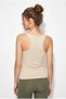 Women's Beige Transparent Strap Detailed Cup Formed Lycra Crop Blouse 2314 60286135 - 5