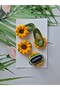 Sunflower Knitted Buckle Sister-Brother Combination Set of 4 Handmade Baby Kids Set - 2