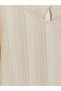 Ecru Striped Girls' Ruffle T-Shirt - 5