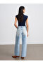 72321 100% Cotton Low Waist Straight Fit Jeans-Blue - 2