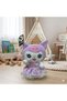 Kuromi Plush Toy in Purple Dress 25 cm Sanrio Character Soft Sleeping Companion - 3