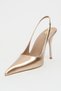 Gloria Dore Patent Leather Belt Detail Pointed Toe Women's Heeled Shoes - 6