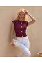 New Product Sleeveless Accessory Detailed Ruffle Fabric Women's Blouse - 4
