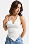 İts Basic Women's Shiny Stone Design Blouse