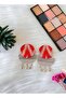 Handcrafted Indian Fabric Earrings for Women - 4