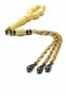 Beirut Arpa Cut Premium Prayer Beads with Patterned Gold Color Chain and Tassels, Stylish Gift for Men - 3