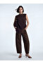 Dried plum boat neck textured blouse from gulis clothing - 5