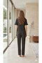 Short Sleeve Ruffle Pajama Set - 3