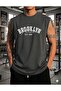 Brooklyn Forever Printed Men's Zero Sleeve Sportsman Sleeveless Tshirt - 2