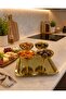 Stainless Gold Steel 4-Piece Footed Bowl + 1 Tray – Luxury Tray Presentation Set – Breakfast Jam Bowl - 4