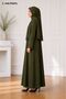 Cotton Ayrobin Fabric Laser Cut Seasonal Sweat-Proof Zippered Prayer Dress Cap Ferace - 5