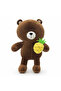 Brown Bear Plush Toy 35 cm Soft Stuffed Teddy Bear Toy Gift for Kids Birthday Present