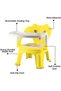 Baby Feeding Chair with Detachable Tray, Portable High Chair for Toddlers, Booster Seat with Back Support, Cushioned Cartoon Cover, Stackable, Safe Comfortable for Feeding/Playing - 5