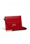 Women's Red Faux Leather Bow Detailed Keychain Card Holder 11X8 cm