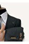 Sartorial |   Emerald Green Striped Vest Suit - 4