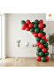 Red Dark Green Balloon Set 20 Pieces Birthday Party Decoration Stylish - 2