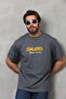 Basic Crew Neck Oversize T-Shirt - Smoked - - 5