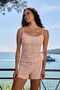 Kimberly Pointelle Shorts Pajama Bottoms - Light Pink - 2