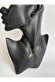 Gold Color Bee Figured Zircon Stone Necklace (45 cm) - 4