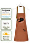 Kitchen Apron Set of 2 Stain-Resistant Water-Repellent Fabric Cat Print Dowry Black Cat Apron - 5