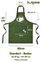 Kitchen Apron Set of 2 Stain-Resistant Water-Repellent Fabric Cat Print Dowry Black Cat Apron - 6