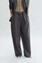 Barrel-leg wool trousers - 3