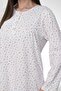 Mecit 6384 Pink Large Size Women's Dressing Gown Pajamas and Long Sleeve Nightgown Set - 6
